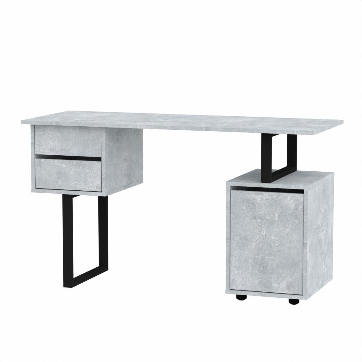 Стіл письмовий Компанит Лофт 4 130х50х72,8 см Бетон