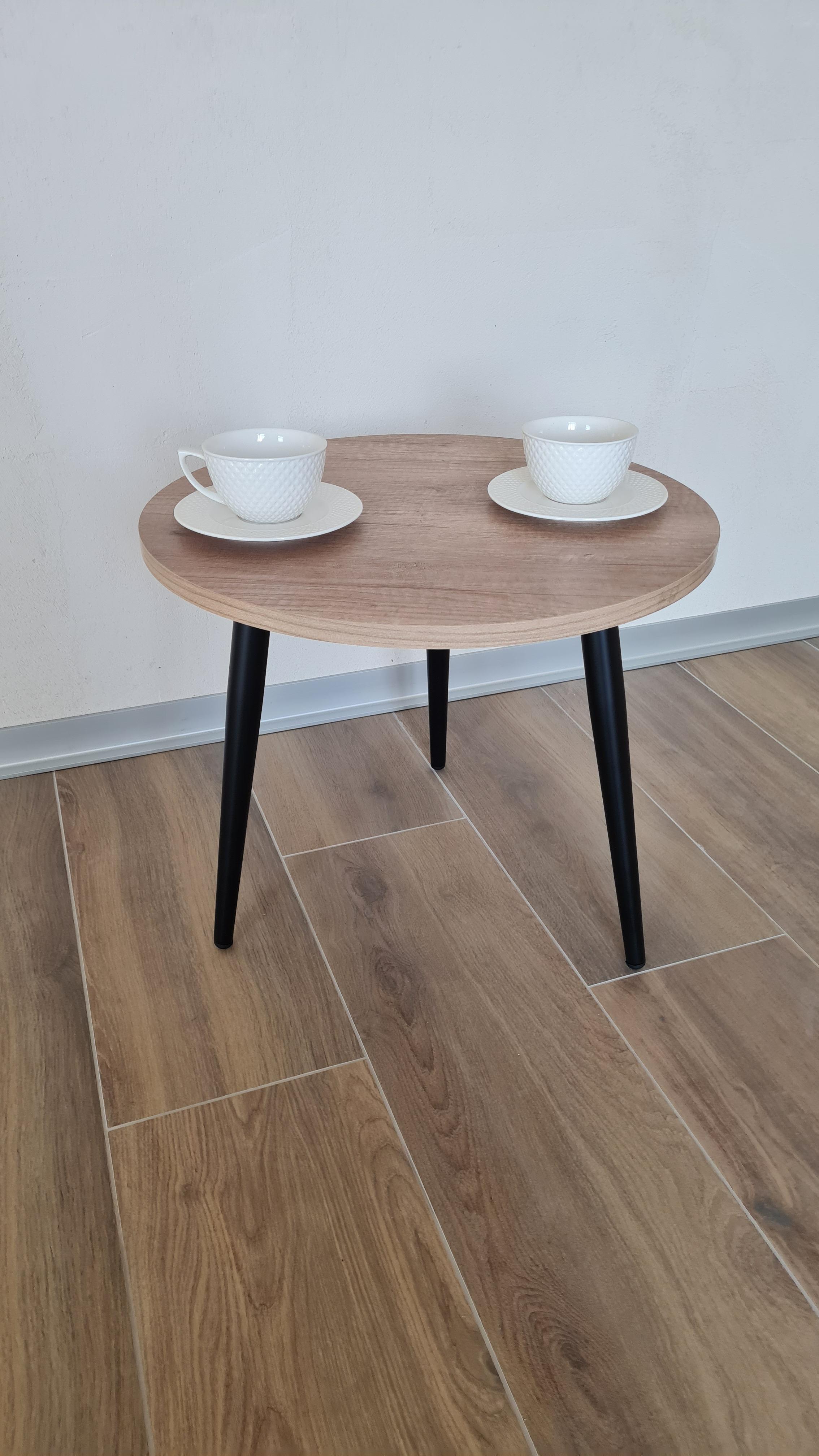 Журнальний столик Olar Round 600х430 мм Дуб Натуральний (51113) - фото 4