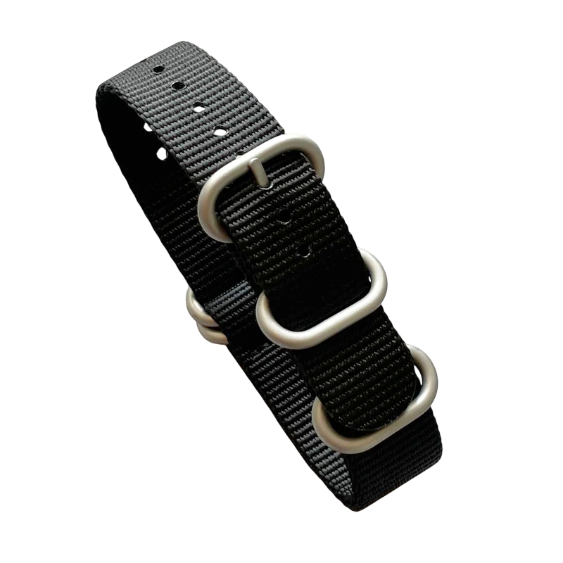 Ремінець Nato Black 18 мм (3719)