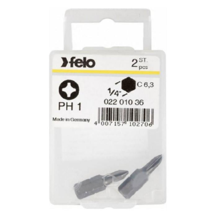 Біта Felo PH1х25 мм 1/4" С 6,3 Вox 2 шт. 02201036 (14248)