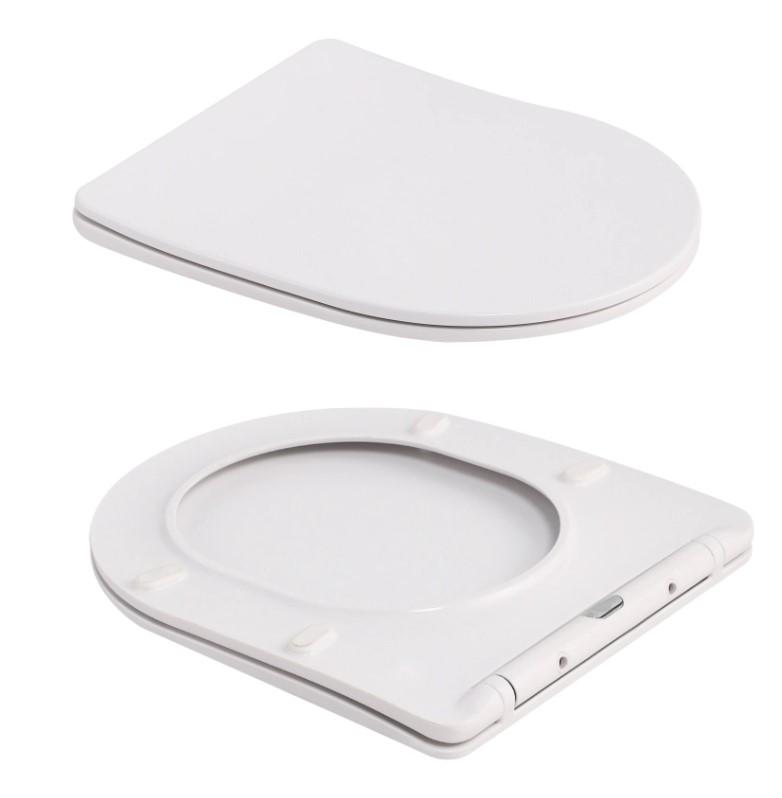 Унитаз подвесной Qtap Robin Ultra Quiet с сиденьем Slim Duroplast/Soft-close/Quick relase (QT13332381АSMR) - фото 3