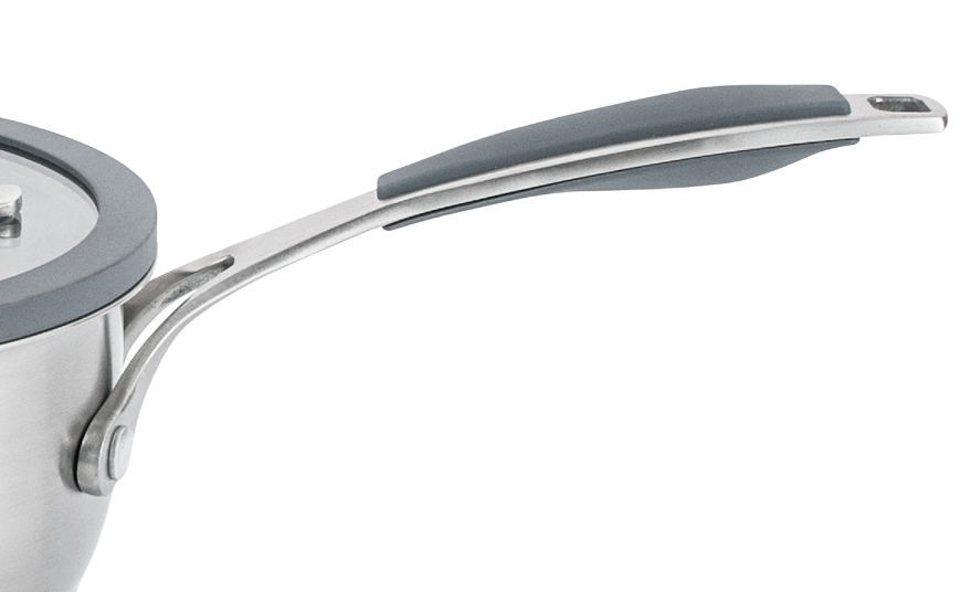 Ковш IQ Be Brave нержавеющая сталь 1,6 л с крышкой 16 см (IQ-4052-16) - фото 3 Ковш IQ Be Brave нержавеющая сталь 1,6 л с крышкой 16 см (IQ-4052-16) - фото 3