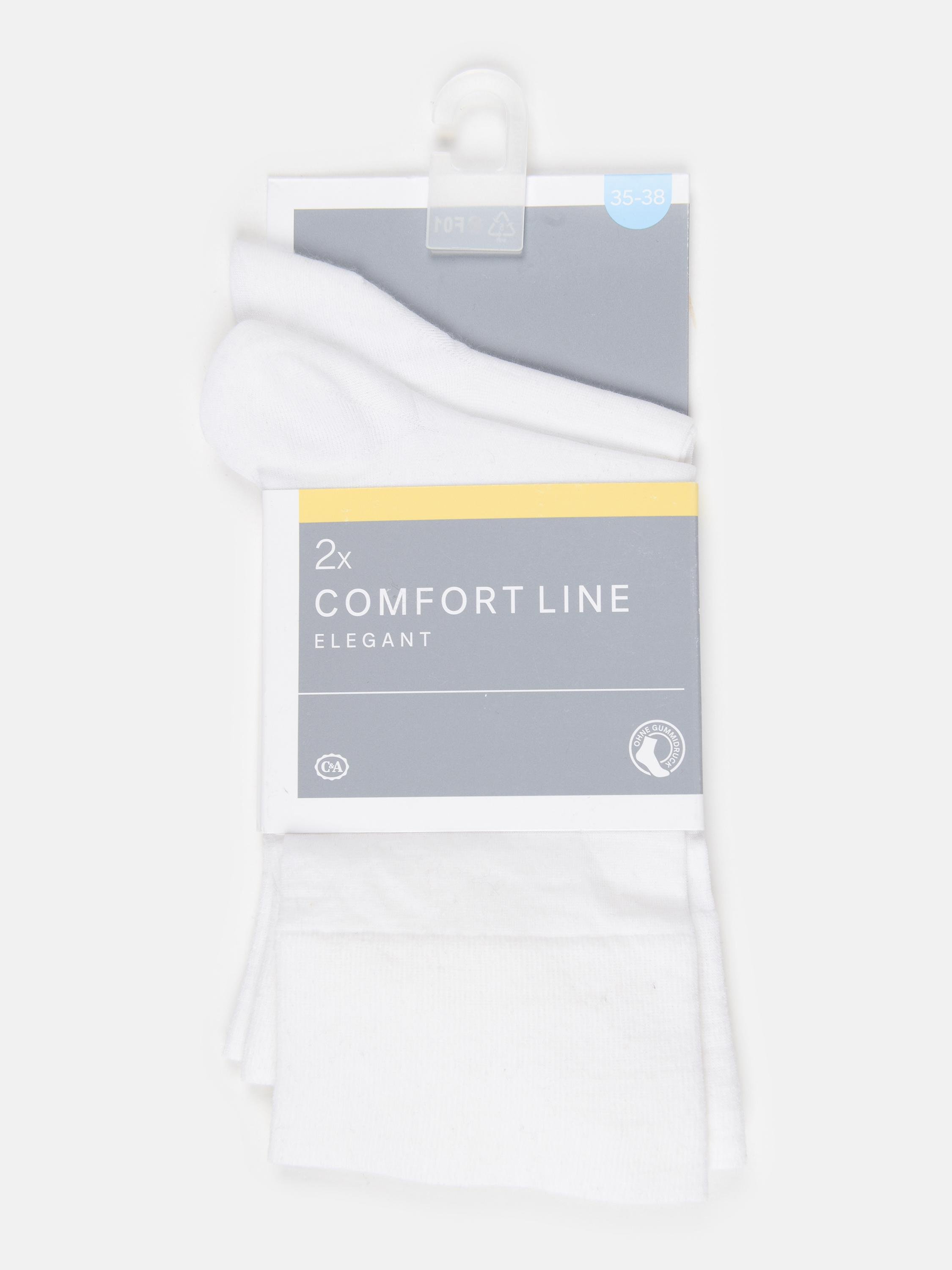 Шкарпетки капронові C&A 2 пари р. 39-42 Білий (2246020722901)