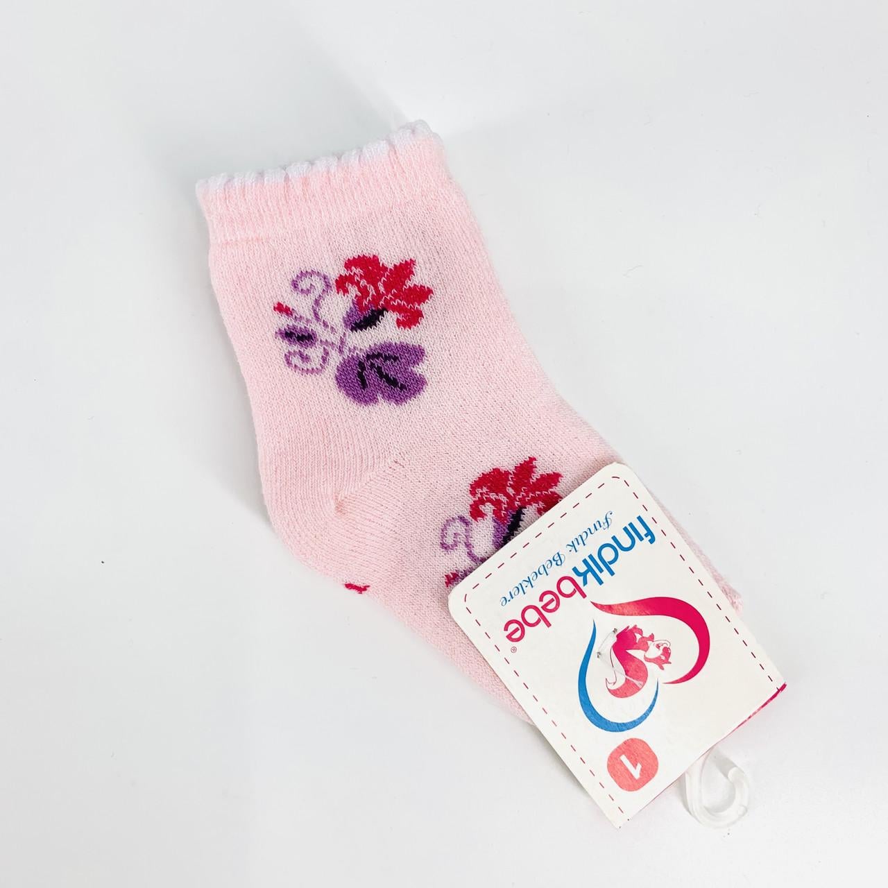 Шкарпетки дитячі 7541 FINDIK BEBE 10-12 см Світло-рожевий (32539105)