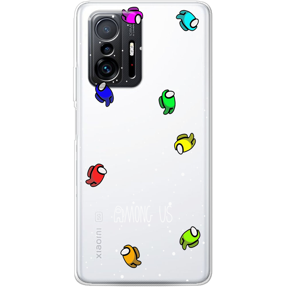 Чехол BoxFace Xiaomi 11T / 11T Pro Among Us Invisible Прозрачный силикон (43423-bk76-43423)