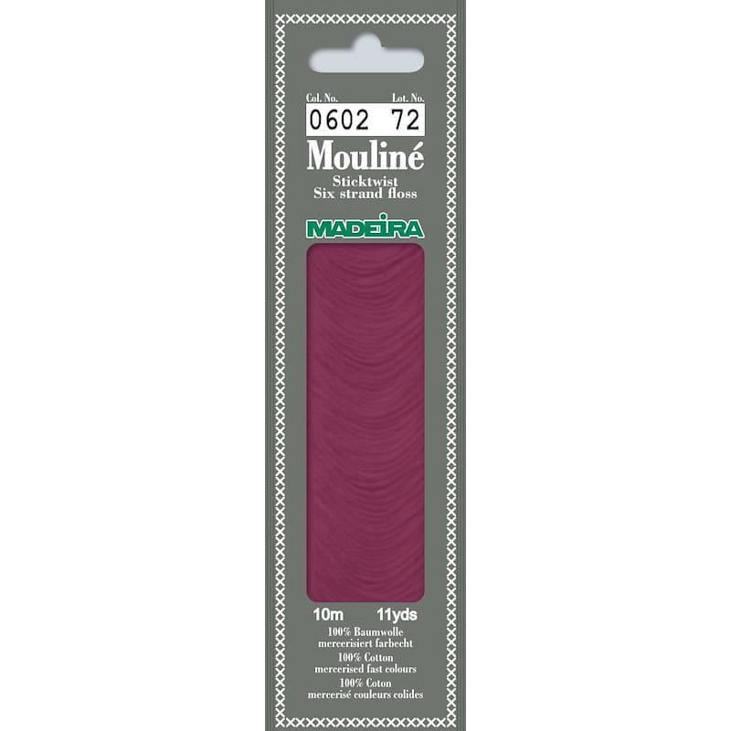 Нитки мулине Madeira 0602 Mouline Розово-лиловый