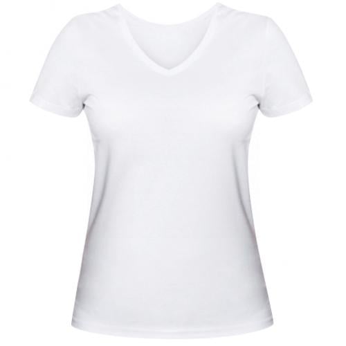 Футболка жіноча з V-подібним вирізом 220837 S Білий (220837-1-4811-S)