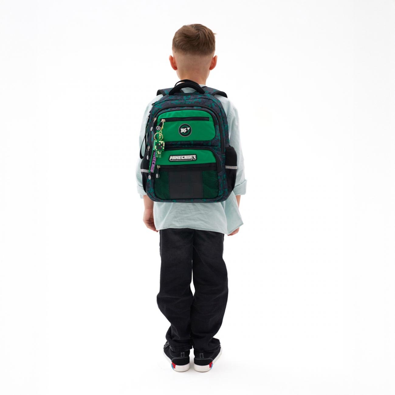 Шкільний рюкзак YES S-108 Minecraft Watch Out з ортопедичною спинкою (995080/559831) - фото 2 Шкільний рюкзак YES S-108 Minecraft Watch Out з ортопедичною спинкою (995080/559831) - фото 2