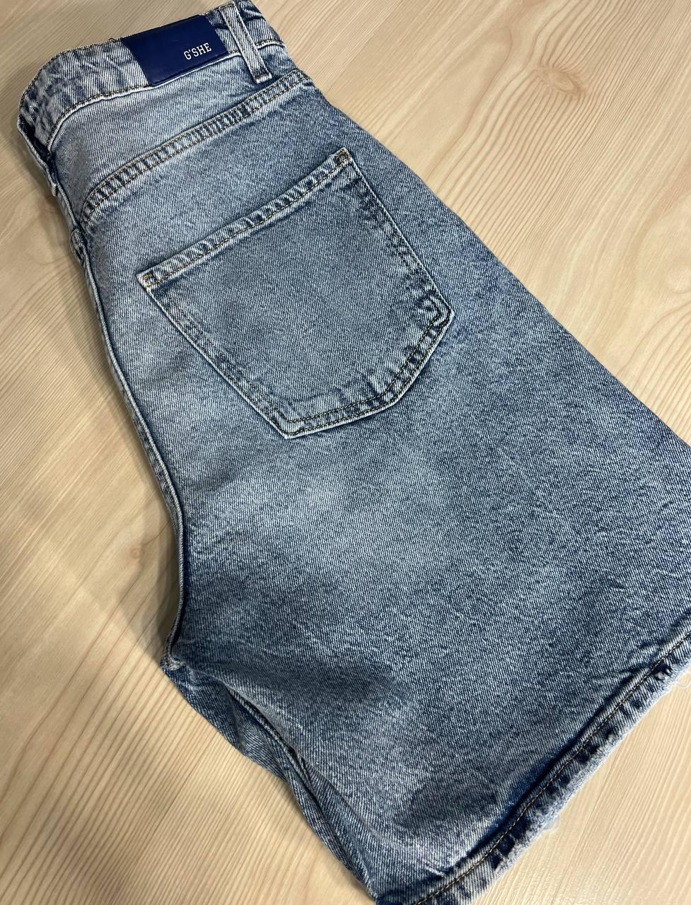 Шорты женские джинсовые G'she 601 бермуды косые карманы свободный крой средняя длина р. 27 Светло-синий (3972) - фото 6 Шорты женские джинсовые G'she 601 бермуды косые карманы свободный крой средняя длина р. 27 Светло-синий (3972) - фото 6