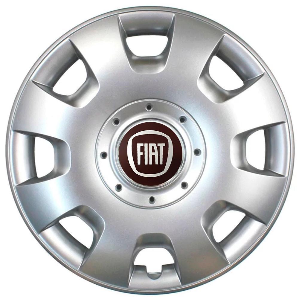 Колпаки SJS 107 с логотипом Fiat 4 шт. R13 Серебряный (2789080673)