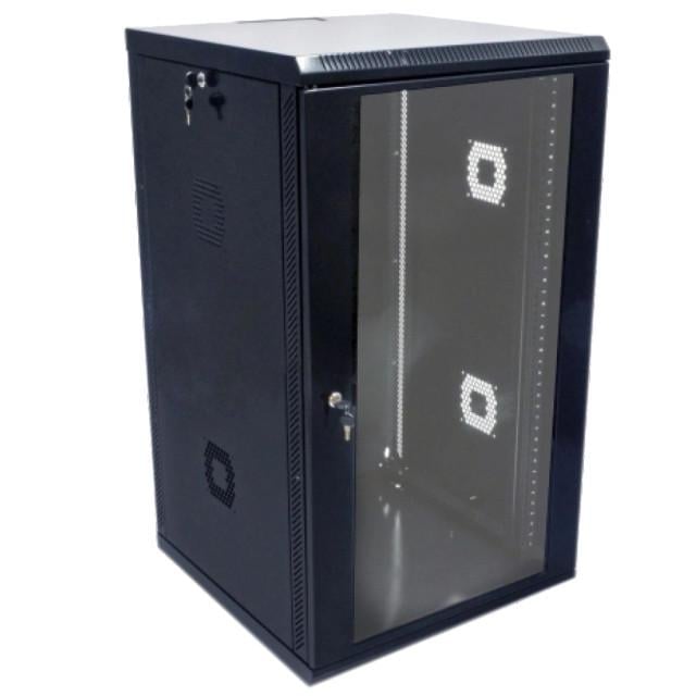 Шафа 19″ 21U акрилове скло 600х600х1040 мм Чорний
