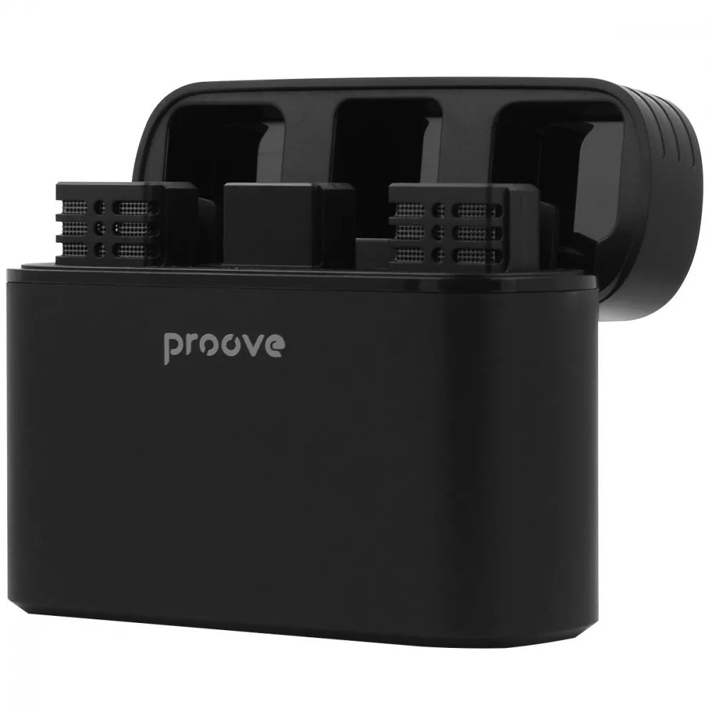 Микрофон петличный Proove Record Type-C с зарядным кейсом 600 mAh Black (27457029) - фото 2 Микрофон петличный Proove Record Type-C с зарядным кейсом 600 mAh Black (27457029) - фото 2