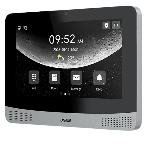Видеодомофон с сенсорным дисплеем Dnake A416W 7" IPS 1024x600 Wi-Fi Android 10 Black (38310181)