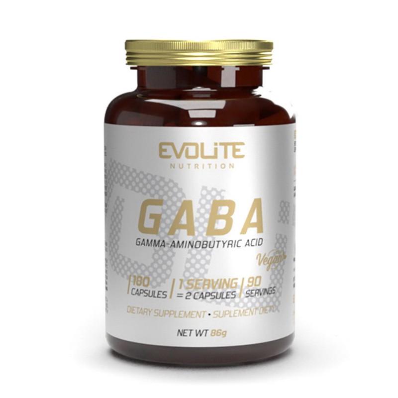 Гамма-аміномасляна кислота Evolite Nutrition GABA 375 мг 180 капс. (22216-01)