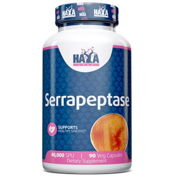 Серрапептаза Haya Labs Serrapeptase 40000 SPU 90 веганських капсул (000020347)