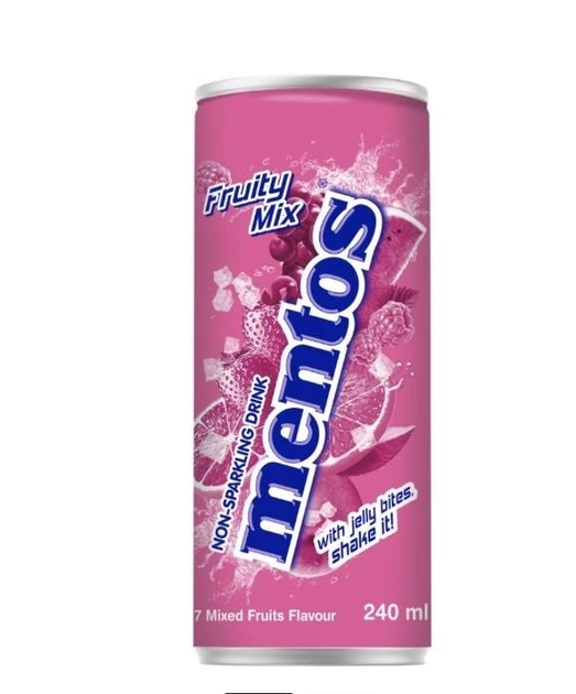 Солодка вода газована Mentos Fruit Mix 240 мл 24 шт. (13310976)