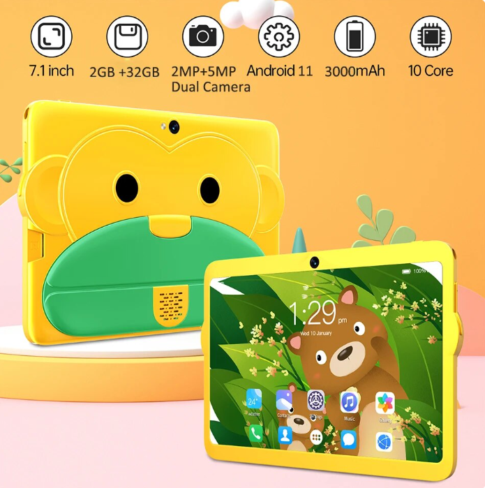 Планшет дитячий Q232 Seelaugh 2/32 Гб (ДП6) - фото 3 Планшет дитячий Q232 Seelaugh 2/32 Гб (ДП6) - фото 3