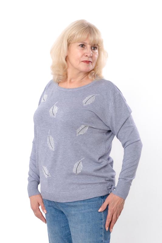 Джемпер жіночий батал Носи Своє р. 54/56 Сірий (18098) - фото 2 Джемпер жіночий батал Носи Своє р. 54/56 Сірий (18098) - фото 2