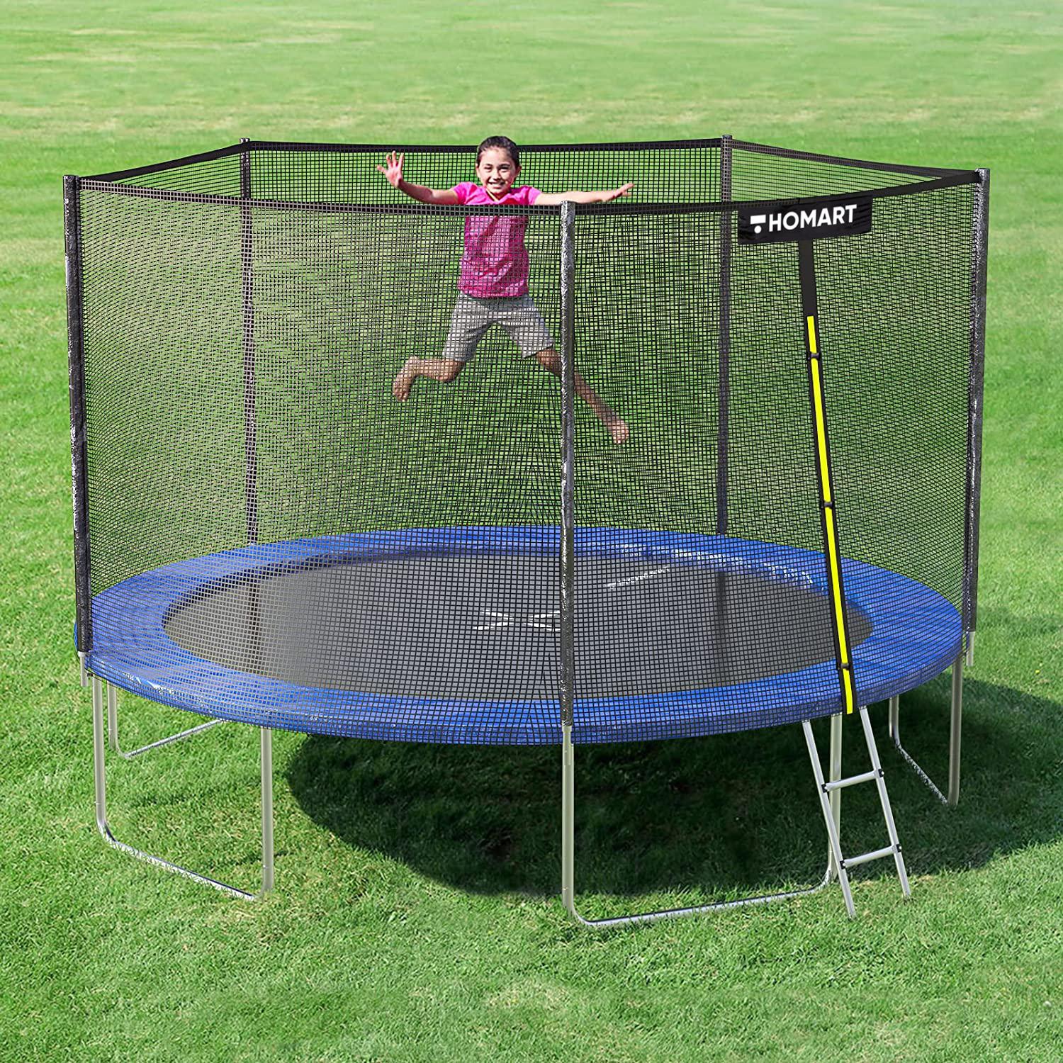 Батут Homart з зовнішньою сіткою та драбинкою з м'ячем 10ft/312 см (9526) - фото 3 Батут Homart з зовнішньою сіткою та драбинкою з м'ячем 10ft/312 см (9526) - фото 3