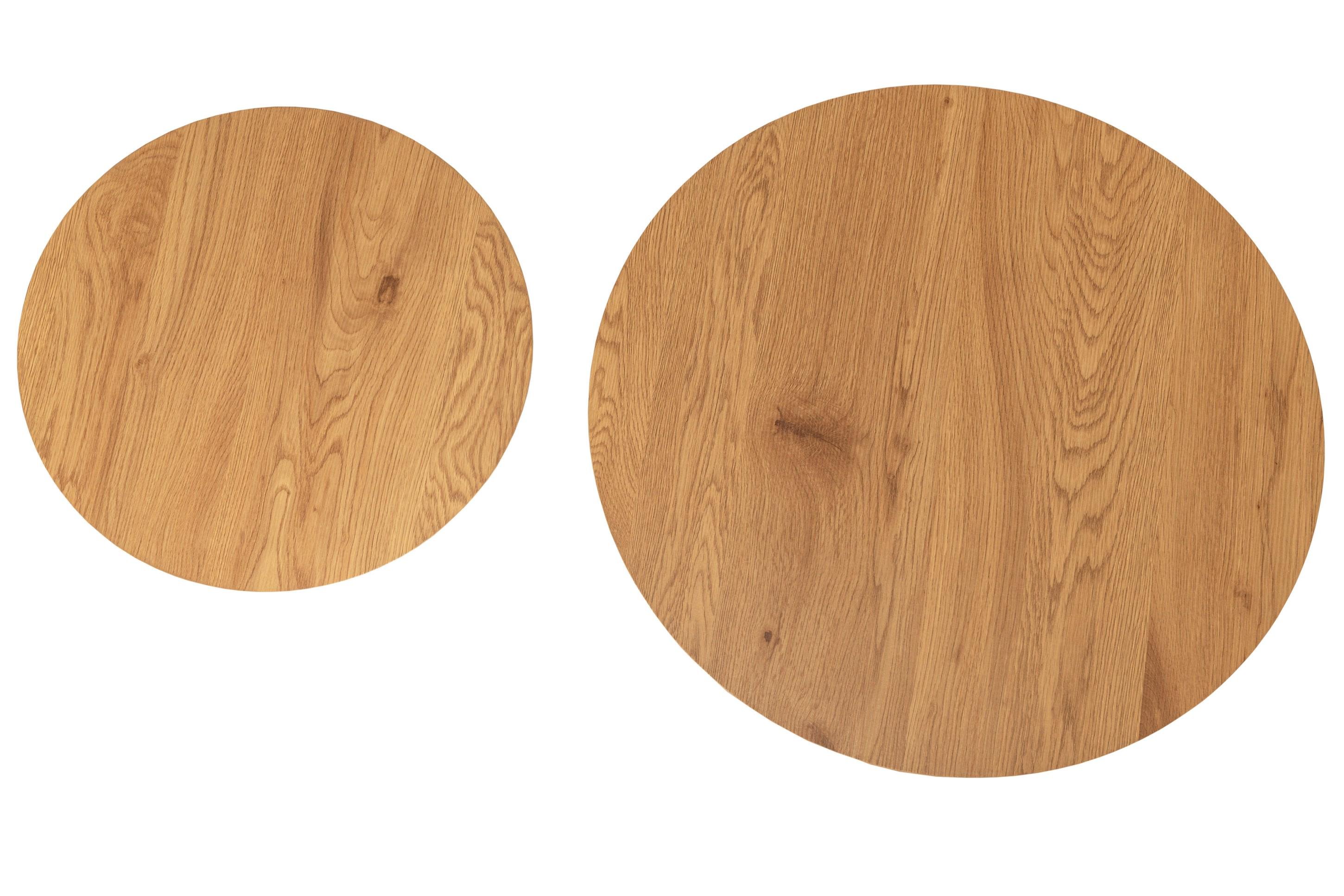 Комплект журнальных столов Vetro Ливио 700х460 мм/500х400 мм МДФ 2 шт. Дуб/Черный (СТ-55) - фото 6 Комплект журнальных столов Vetro Ливио 700х460 мм/500х400 мм МДФ 2 шт. Дуб/Черный (СТ-55) - фото 6