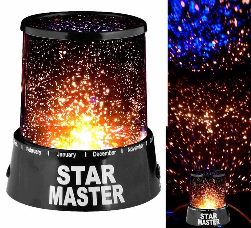 Нічник-проектор зоряного неба Star Master Чорний (1000084-Black-0) - фото 4