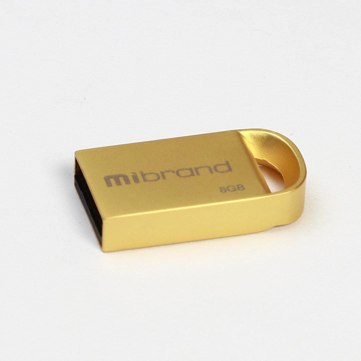 Флеш-пам'ять для ноутбука Flash Mibrand USB 2.0 Lynx 8Gb Gold (MI2.0/LY8M2G)