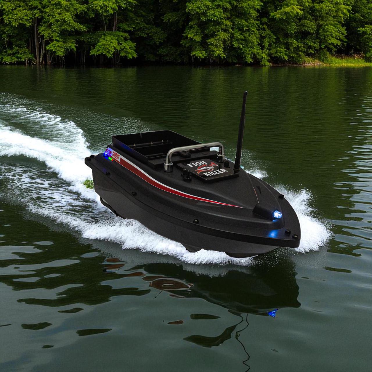 Човник для завезення підгодовування Fish Killer Ghost з GPS 16 позицією до 2 кг круїз-контроль автопілот до 500 м (2667664524) - фото 4 Човник для завезення підгодовування Fish Killer Ghost з GPS 16 позицією до 2 кг круїз-контроль автопілот до 500 м (2667664524) - фото 4