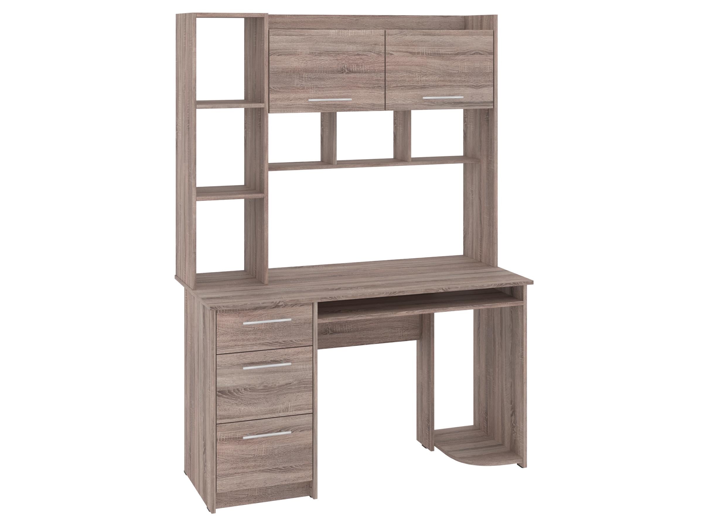 Письмовий стіл PEHOTIN Флекс 130х60х75/180 см Трюфель (PN-101635)