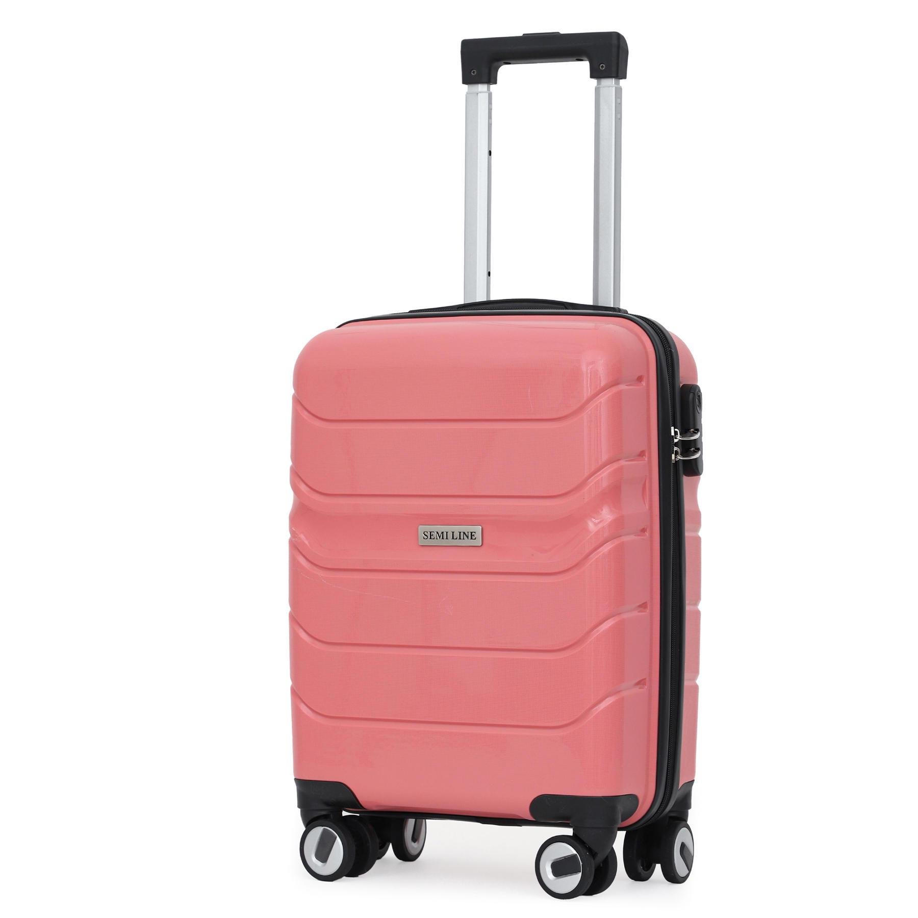 Чемодан маленький под ручную кладь SEMI LINE 20" Polypropylene S Pink (T5615-1)