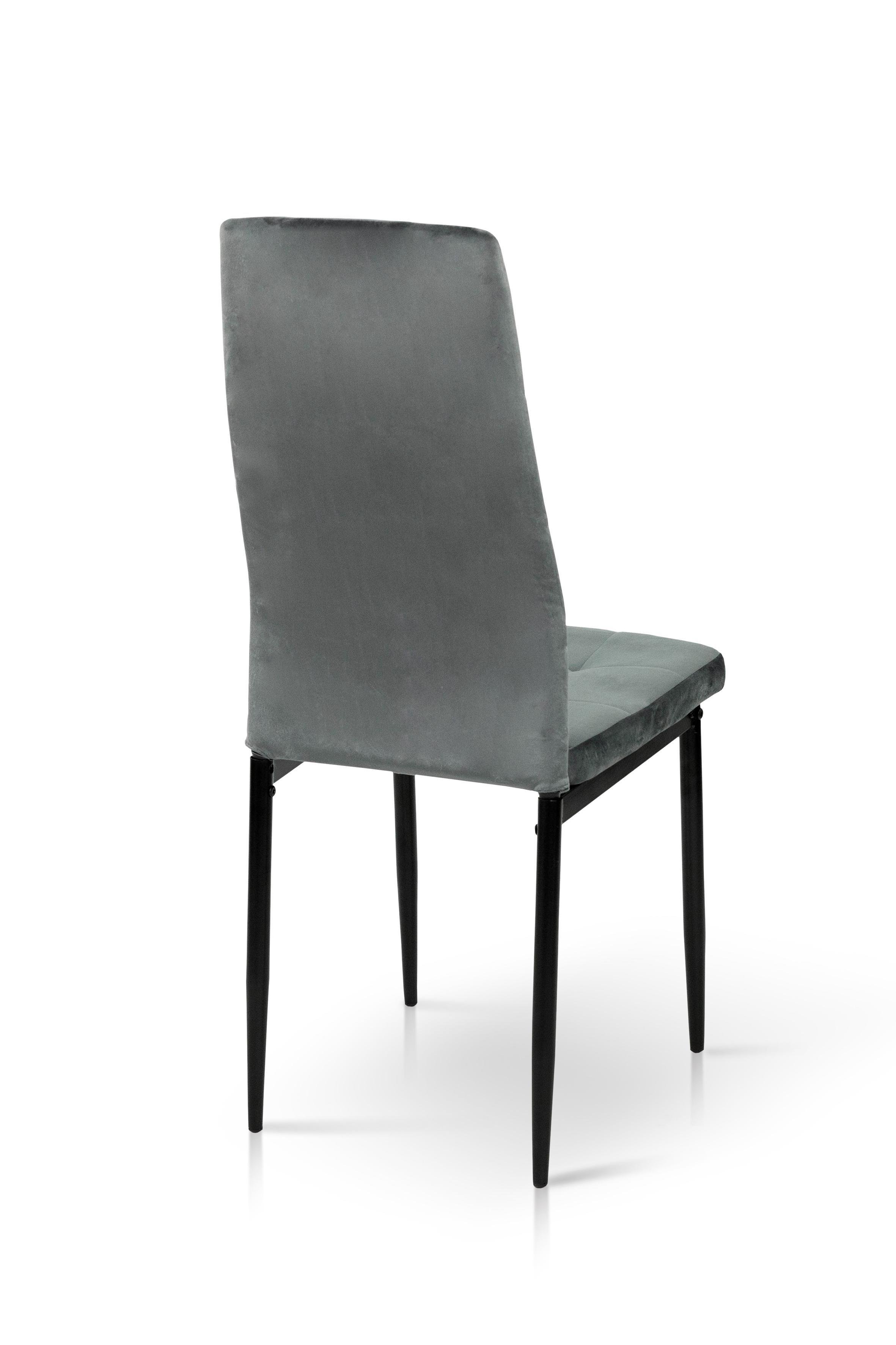 Стілець для кухні та вітальні ГРЕЙС Айс 410х980х510 мм Чорний/Сірий (GAА0056133) - фото 5