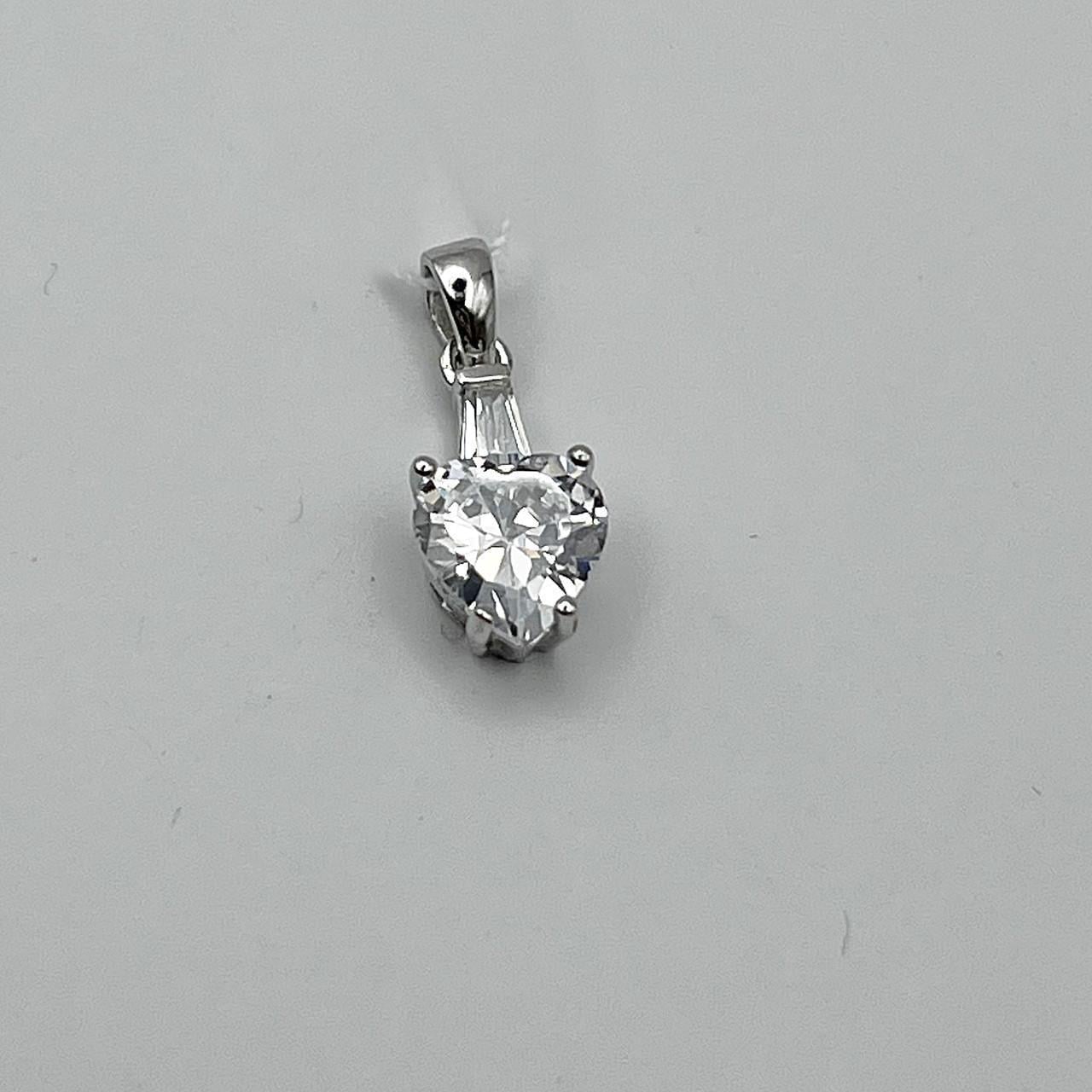 Серебряный кулон с кубическим цирконием 1,73 г (2622060105)