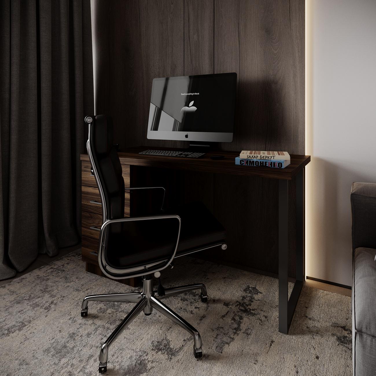 Компьютерный стол Mebellini Торонто лофт 1200x600x770 мм Орех Артемида (арт.SKEP1000-205) - фото 7 Компьютерный стол Mebellini Торонто лофт 1200x600x770 мм Орех Артемида (арт.SKEP1000-205) - фото 7