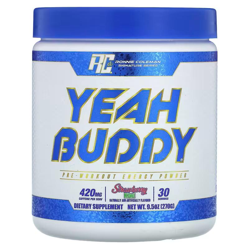 Предтренировочный комплекс Ronnie Coleman Energy Powder Strawberry Kiwi 270 г