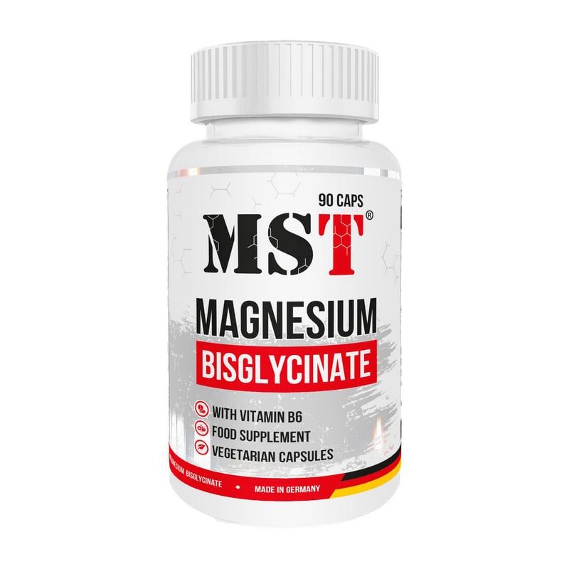 Магний бисглицинат B6 MST Magnesium Bisglycinat + Vitamin B6 90 капс.