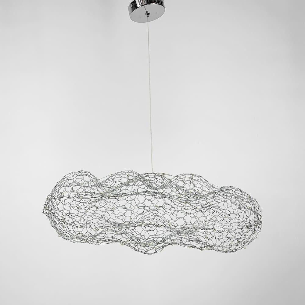 Люстра-облачко декоративная LED CLOUD 60х37 см Серебряный (MJ 83-600 CH)