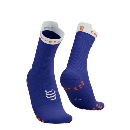 Носки Compressport Pro Racing Socks V4.0 Run High T3 Dazz Blue/White