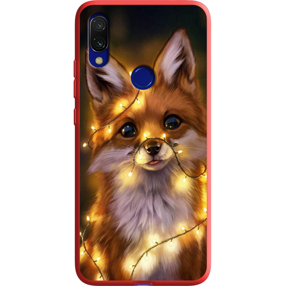 Чехол Boxface Xiaomi Redmi 7 Рождественская лиса Красный силикон (36506-up2399-37060)