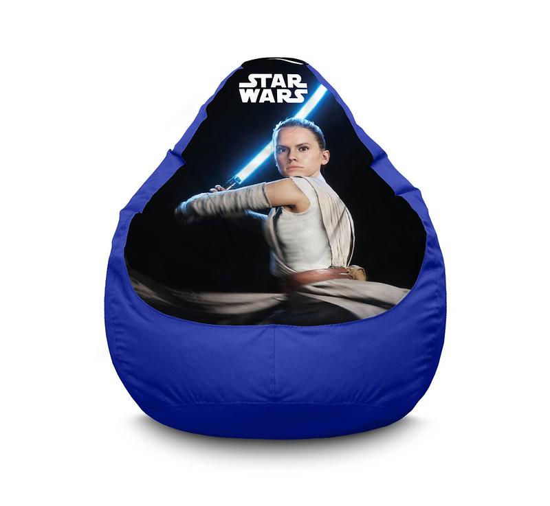 Кресло мешок iPuff Star Wars Rey Оксфорд XXL 90х125 см Синий