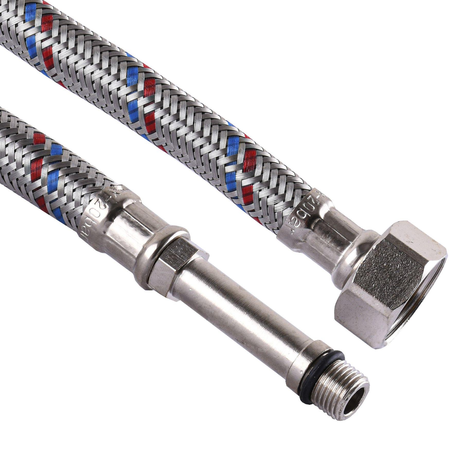 Шланг для подключения смесителя Solomon 000000690 50 см M10 LONG x1/2" ЗВ (110108) Шланг для подключения смесителя Solomon 000000690 50 см M10 LONG x1/2" ЗВ (110108)