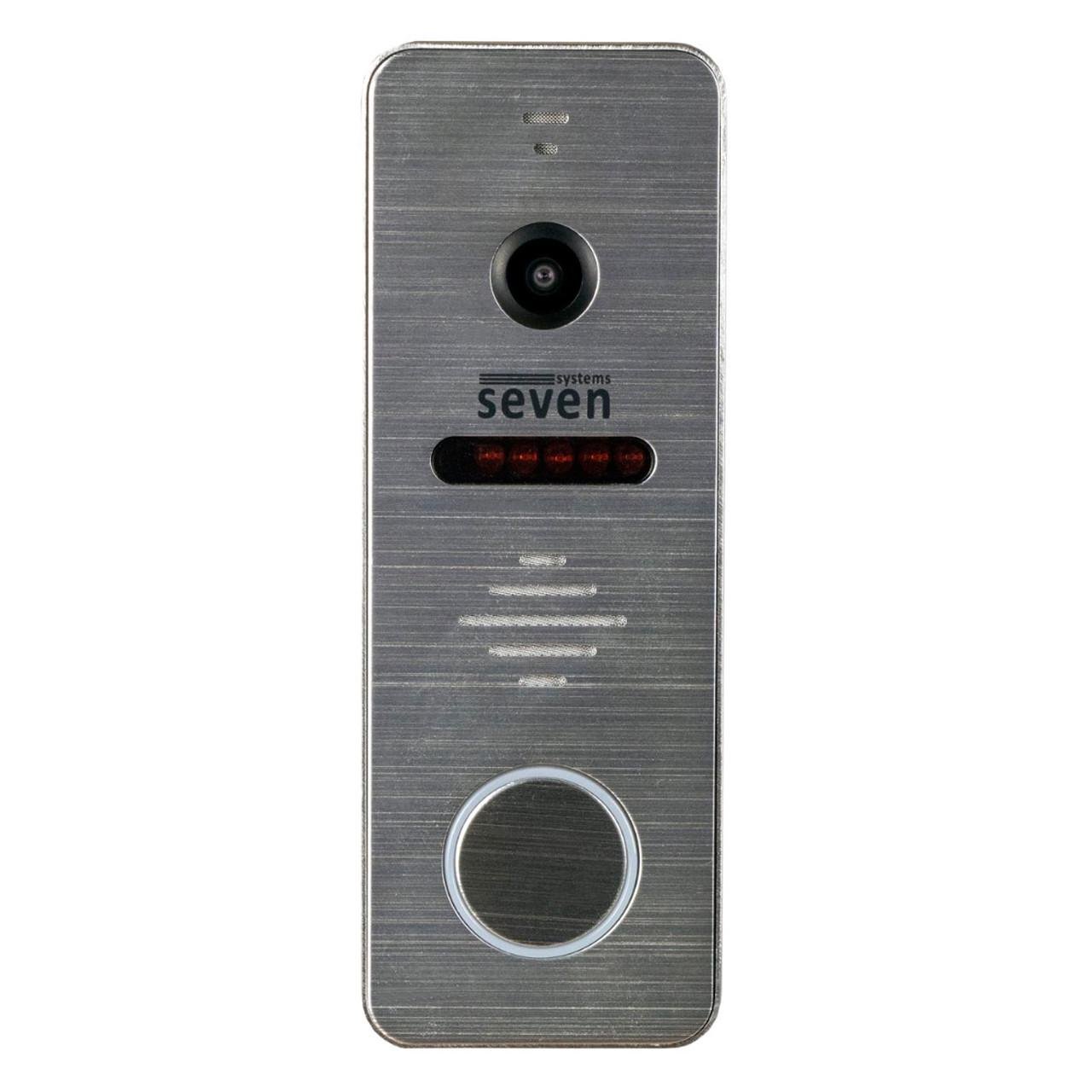 Вызывная панель домофона SEVEN CP-7504 FHD Silver (CP7504FHDs)