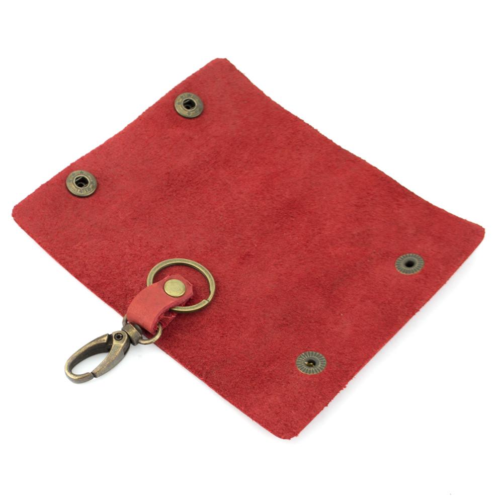 Ключница кожаная HandyCover HC0055 с карабином Красный - фото 3 Ключница кожаная HandyCover HC0055 с карабином Красный - фото 3