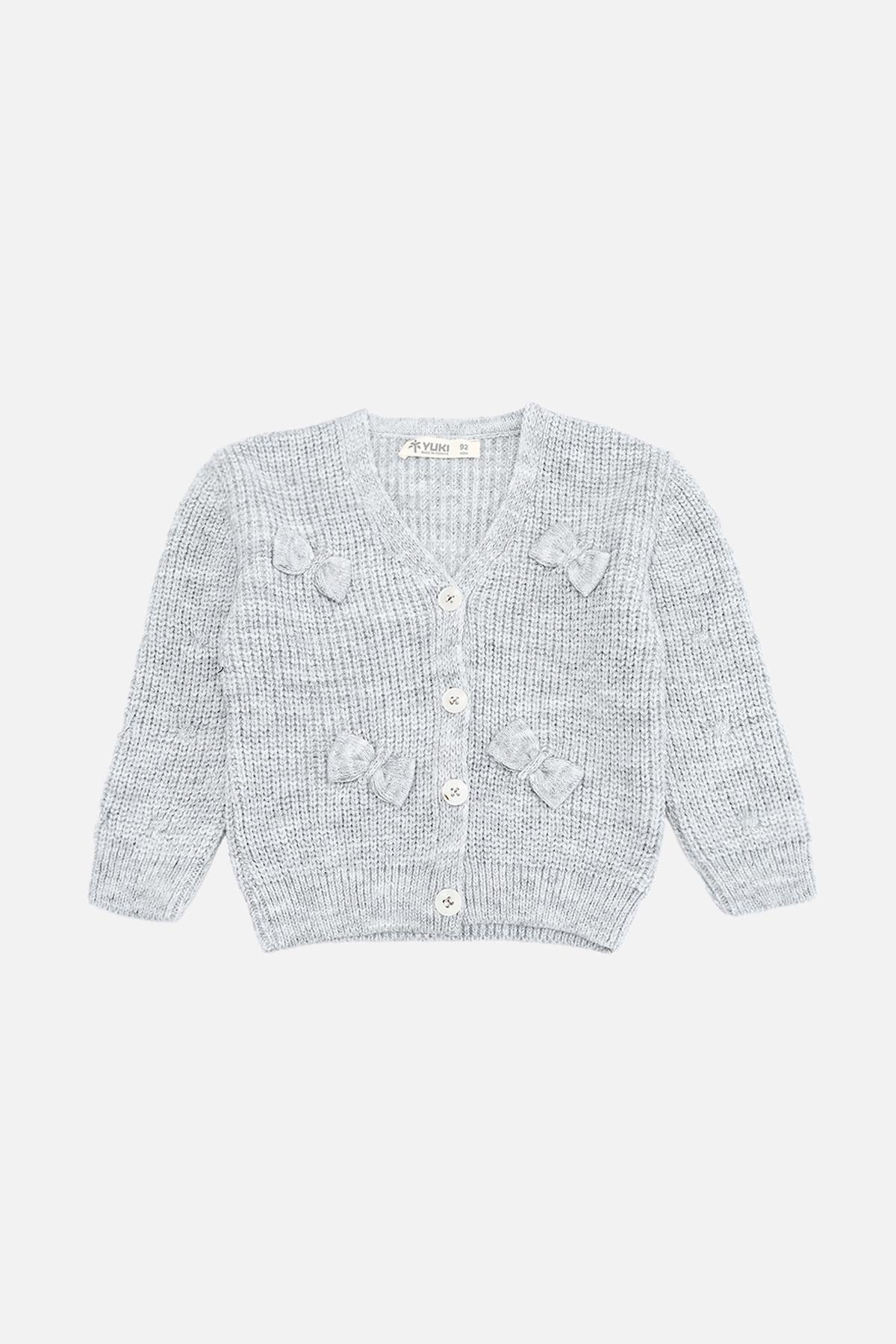 Кофта детская Yuki для девочки 92 см Светло-серый (ЦБ-00285286)