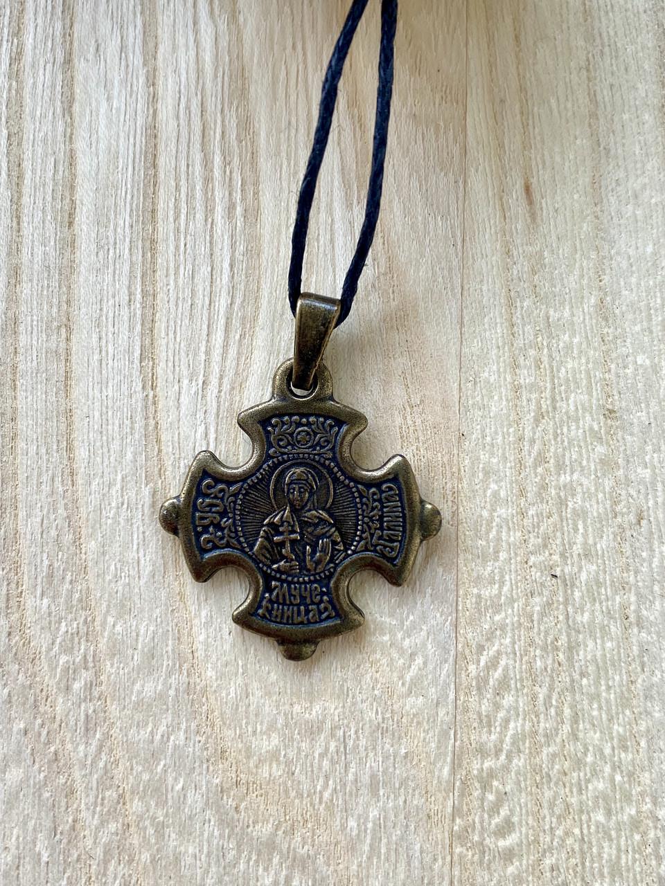 Подвес именный нательный крест Галина