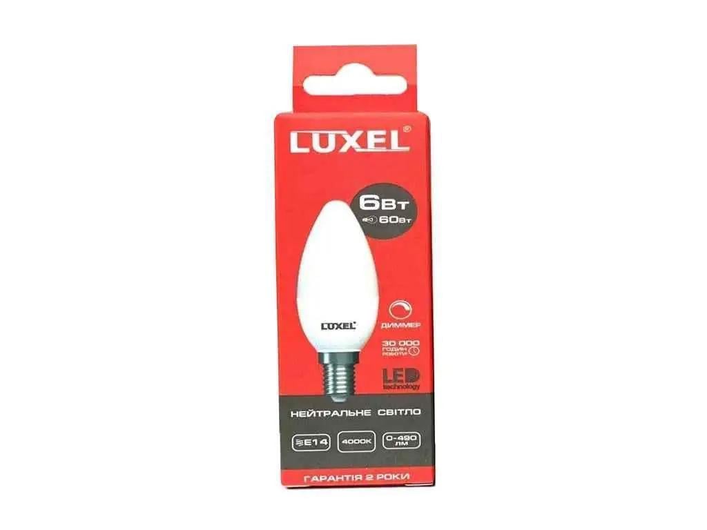 LED-лампа Luxel Свеча димер C37 230V 6W 490 Lm E14 4000K (045-NED)