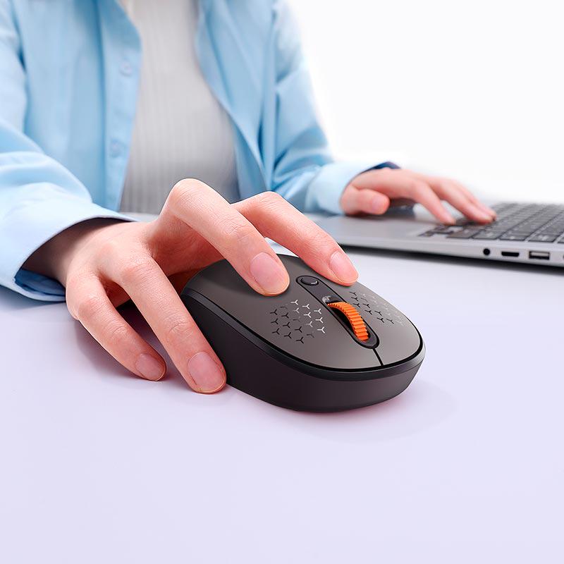 Компьютерная мышка F01A Wireless Mouse Grey - фото 4
