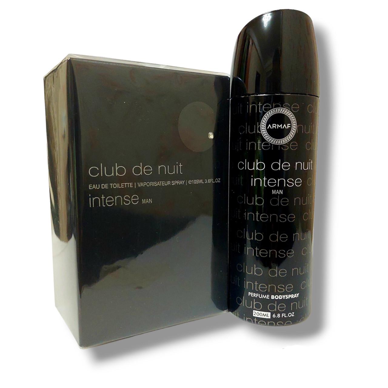Набор для мужчин De Nuit Intense Man Armaf Туалетная вода мужская 105 мл/ Дезодорант 200 мл Набор для мужчин De Nuit Intense Man Armaf Туалетная вода мужская 105 мл/ Дезодорант 200 мл