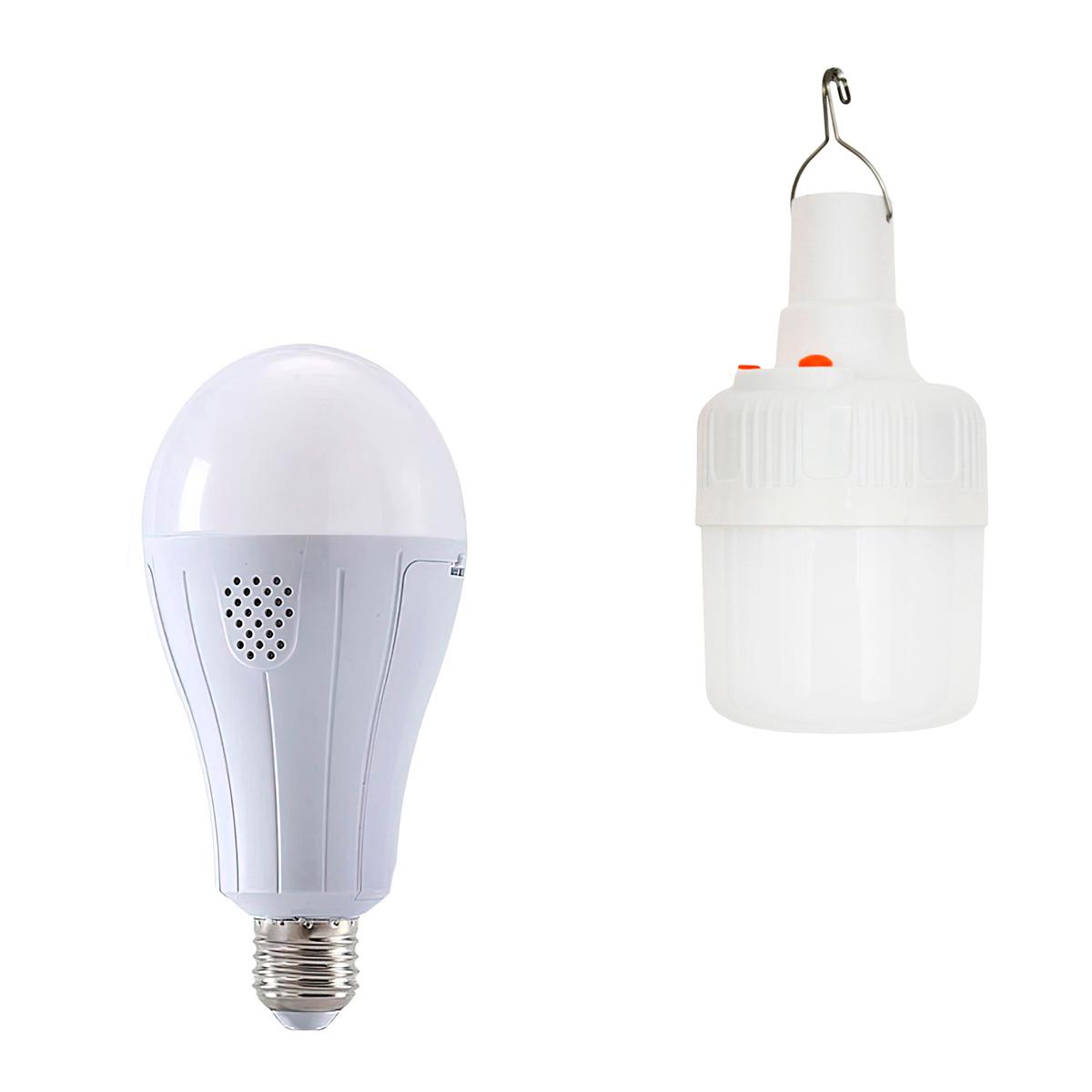 Фонарь кемпинговый Mobile Emergency Charging Lamp с лампочкой на аккумуляторе Intelligent Bulb LED 20 Вт (3000220-TOP-2)