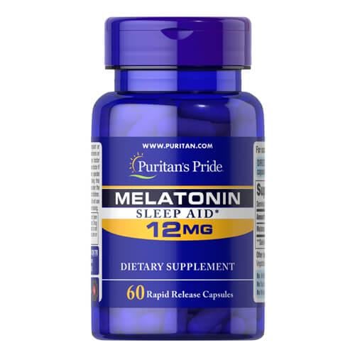 Мелатонин Puritan's Pride Melatonin 12 мг 60 rapid release capsules (26170)