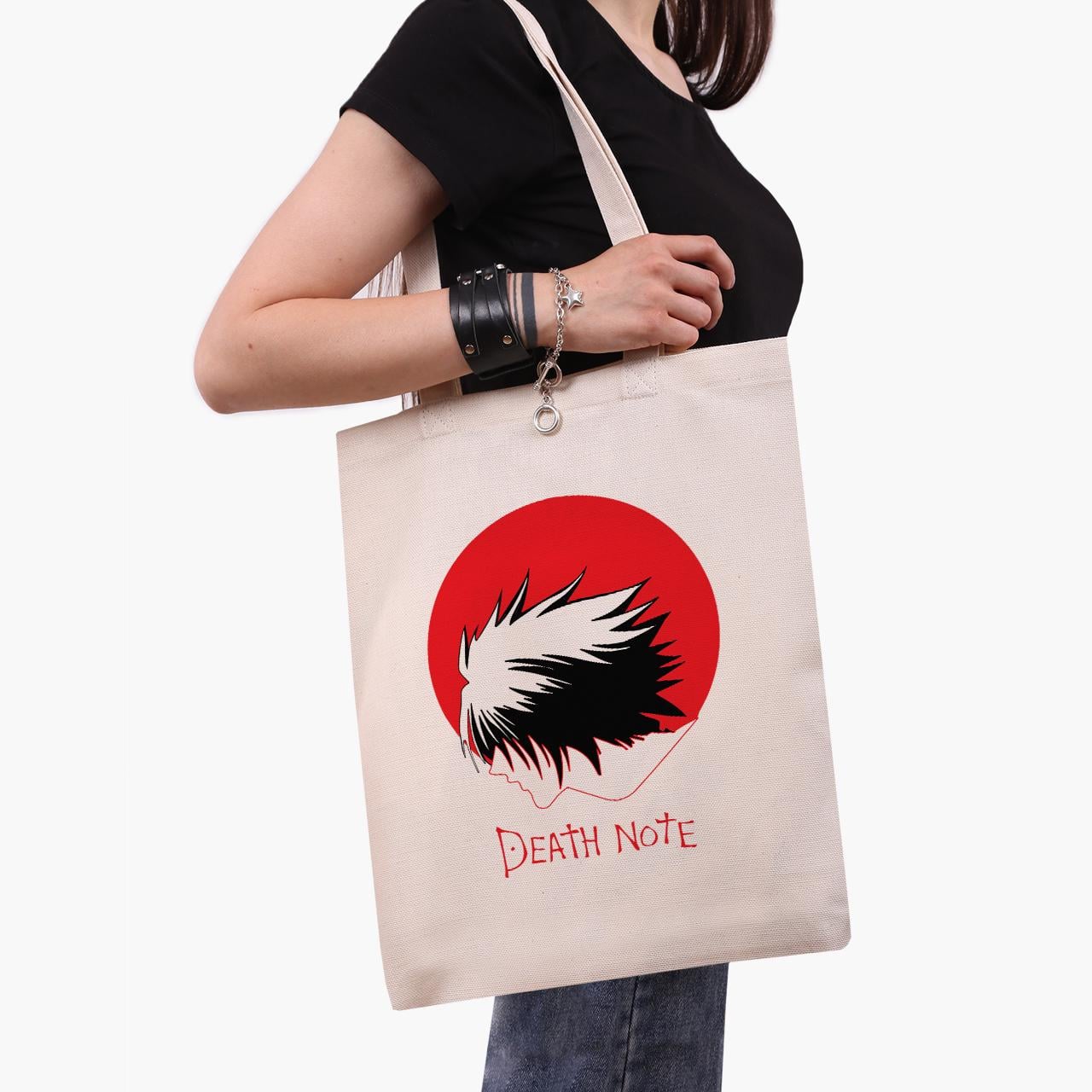 Эко сумка шоппер Death Note 41х35 см Бежевый (9227-2653-WT)
