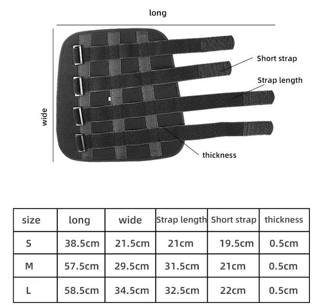 Бандаж Toelab с металлическими пластинами L (M207) - фото 2 Бандаж Toelab с металлическими пластинами L (M207) - фото 2